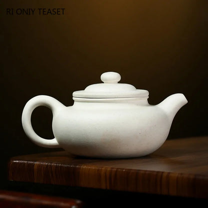 260ml Yixing High-end Purple Clay Teapot Famous Handmade Tea Pot Raw Ore White Duan Mud Kettle Chinese Zisha Tea Set Collection