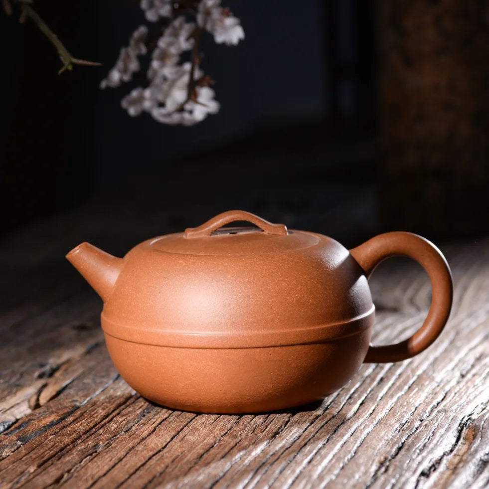 260ml Yixing Purple Clay Teapot Black Tea Jin Jun Mei Kung Fu Tea Pot  Authentic Famous Hand-made Line Round Pot Tea Set