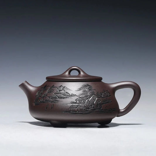 260ml Yixing Purple Clay Teapot Handmade  Filter Xishi Tea Pot Chinese Authentic Zisha Tea Set Kettle Customized Gifts
