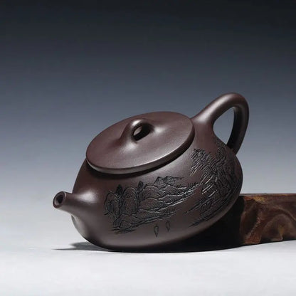 260ml Yixing Purple Clay Teapot Handmade  Filter Xishi Tea Pot Chinese Authentic Zisha Tea Set Kettle Customized Gifts