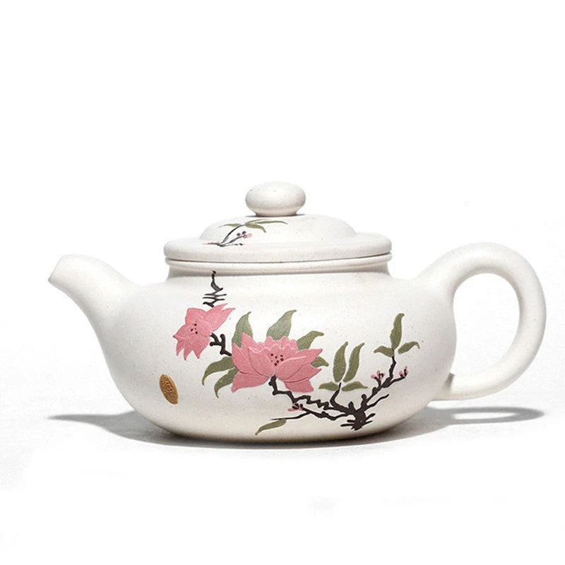 260ml Yixing Purple Clay Teapots Famous Handmade Antique Tea Pot Raw Ore White Section Mud Kettle Chinese High-end Zisha Tea Set