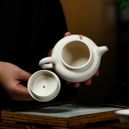 260ml Yixing Purple Clay Teapots Famous Handmade Antique Tea Pot Raw Ore White Section Mud Kettle Chinese High-end Zisha Tea Set