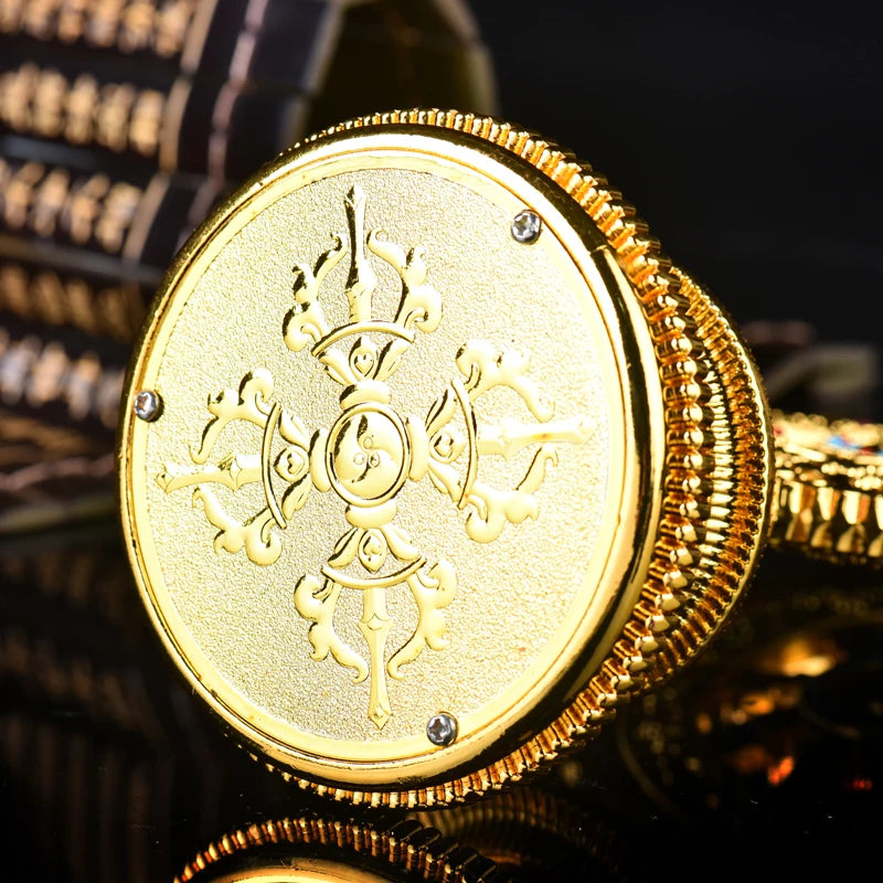 26CM TALL # Buddhist  # family home efficacious Protection Buddhist Temple  gilding prayer  Cakra  Practice instruments  statue