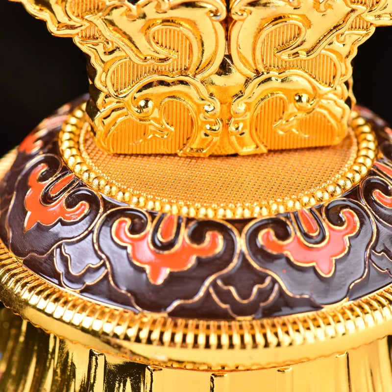 26CM TALL # Buddhist  # family home efficacious Protection Buddhist Temple  gilding prayer  Cakra  Practice instruments  statue