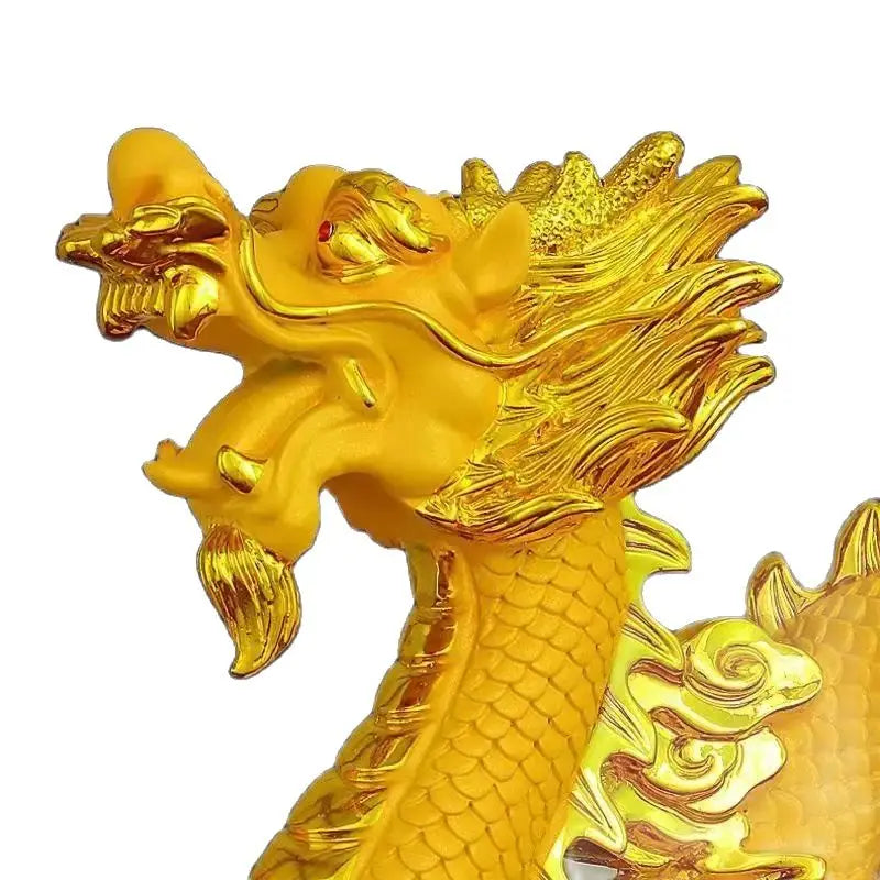 26cm Zodiac dragon ornament Resin dragon bead handicraft furnishing articles Prosperous home decoration mascot statue