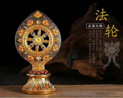 26cm large Buddhist articles HOME efficacious Protection Tibet Nepal Buddhism Tantric ritual gilding Qi Zheng Bao statue