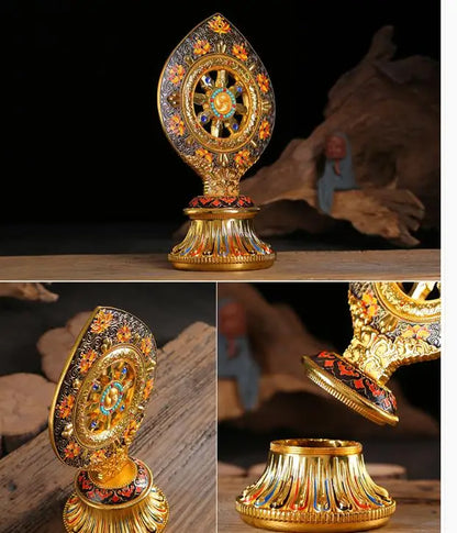 26cm large Buddhist articles HOME efficacious Protection Tibet Nepal Buddhism Tantric ritual gilding Qi Zheng Bao statue