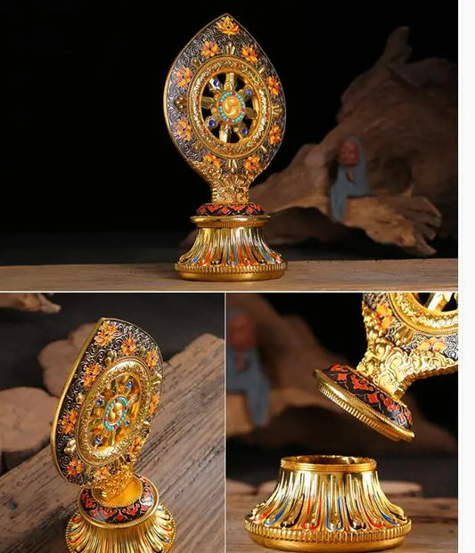 26cm large Buddhist articles HOME efficacious Protection Tibet Nepal Buddhism Tantric ritual gilding Qi Zheng Bao statue