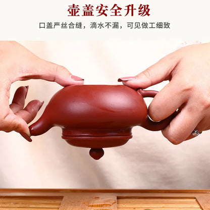 270cc Authentic Dahongpao Zisha Teapot Chinese Yixing Purple Clay Tea Pot Tradition Tea Ceremony Accessories Household Drinkware