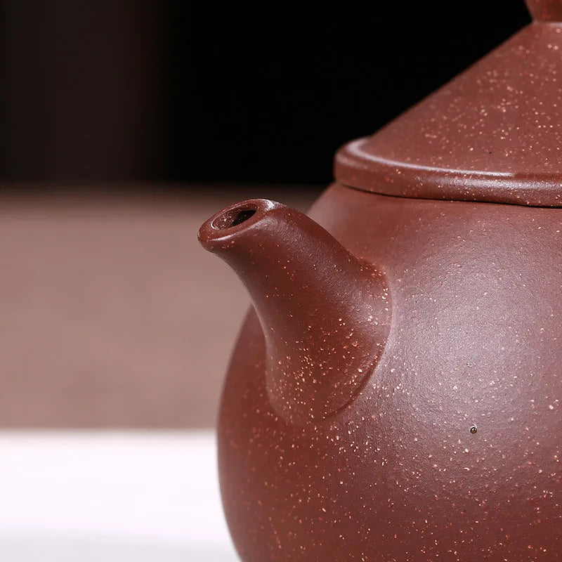 270cc Yixing China Old Purple Clay Teapot Original Mine Purple Mud High Pot One Hand Tea pot Jin Jun Mei Da Hong Pao Teaware