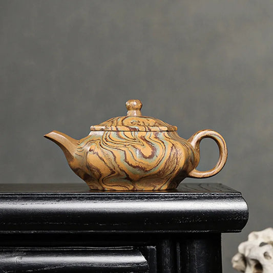 270ml Boutique Yixing Purple Clay Teapot Handmade Filter Kettle Antique Section Mud Beauty Tea Infuser Zisha Tea Accessories