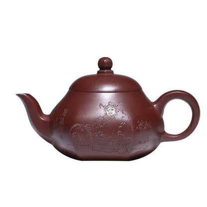 270ml Chinese Yixing Purple Clay Teapots Handmade Tea Pot Raw Ore Dragon Blood Sand Kettle High-end Zisha Tea Set Collection