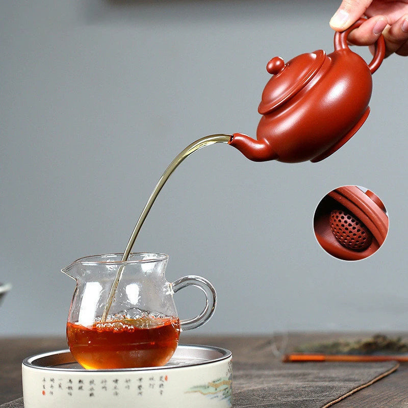 270ml High-end Yixing Purple Clay Teapots Famous Artists Handmade Tea Pot Raw Ore Dahongpao Beauty Kettle Chinese Zisha Tea Set