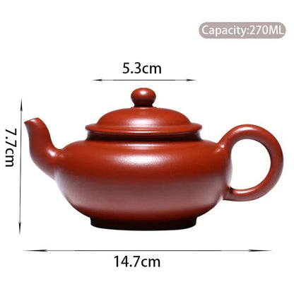 270ml High-end Yixing Purple Clay Teapots Famous Artists Handmade Tea Pot Raw Ore Dahongpao Beauty Kettle Chinese Zisha Tea Set