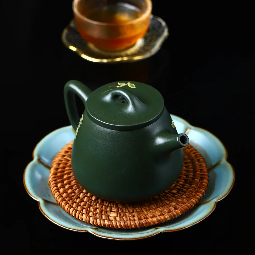 270ml Small Capacity Handcrafted Yixing Purple Clay Teapot Traditional Chinese Kettle Puer Oolong Tea Set