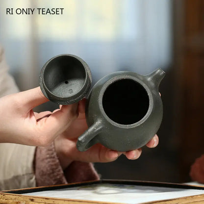 270ml Yixing Authentic Purple Clay Teapots Famous Artists Handmade Tea Pot Raw Ore Beauty Kettle Chinese Zisha Tea Set Teaware
