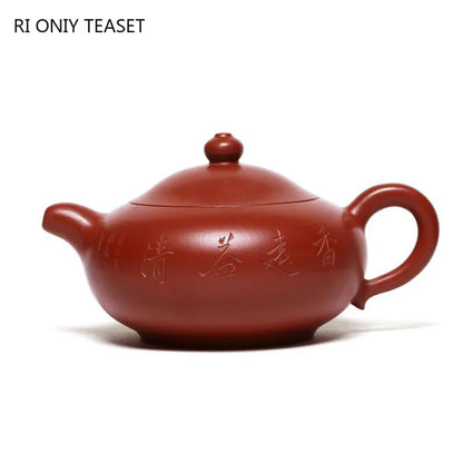 270ml Yixing Famous Purple Clay Teapot Handmade Tea Pot Raw Ore Dahongpao Mud Kettle Chinese Zisha Tea Set Collection Gifts