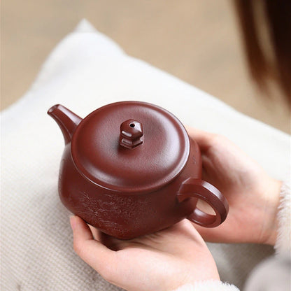 270ml Yixing High-end Purple Clay Teapots Famous Handmade Hexagonal Tea Pot Raw Ore Purple Mud Kettle Chinese Zisha Tea Set
