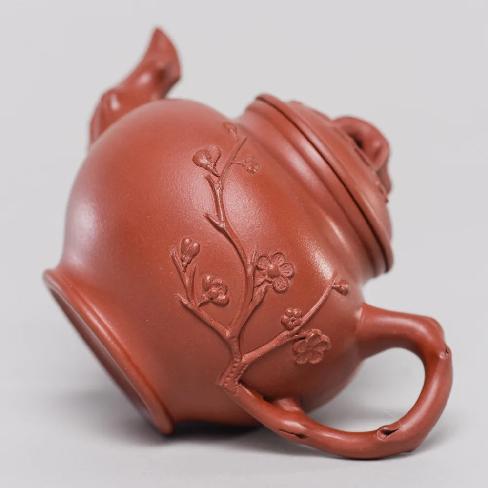 275ml Authentic Yixing original mine purple clay tea pot famous handmade plum spring tea pot Kung Fu tea kettle gift set custom