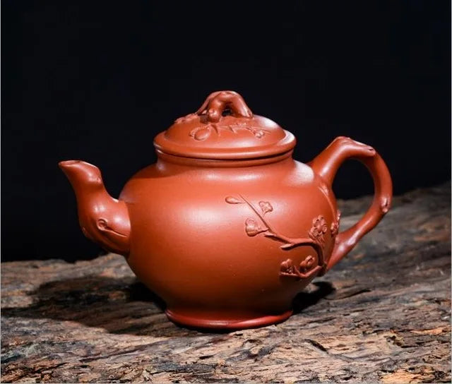 275ml Authentic Yixing original mine purple clay tea pot famous handmade plum spring tea pot Kung Fu tea kettle gift set custom