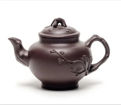 275ml Authentic Yixing original mine purple clay tea pot famous handmade plum spring tea pot Kung Fu tea kettle gift set custom