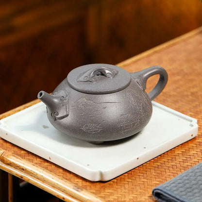 275ml Chinese Yixing Purple Clay Pot Handmade Brewing Teapot Household Chinese Kung Fu Tea Set