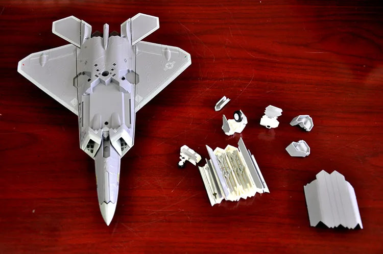 27CM long Military enthusiast # 1:72 America air force modern Simulated aircraft F-22 Fighter battleplane alloy Model statue