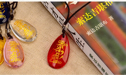 27PCS Wholesale Buddhist supplies Tibetan Buddhism efficacious bless  Six Character Great Bright Mantra crystal talisman Pendant