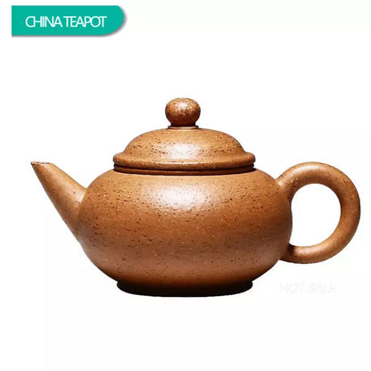 160ml Chinese Yixing High-end Purple Clay Teapots Famous Artists Handmade Tea Pot Treasure Osmanthus Sand Kettle Zisha Tea Set