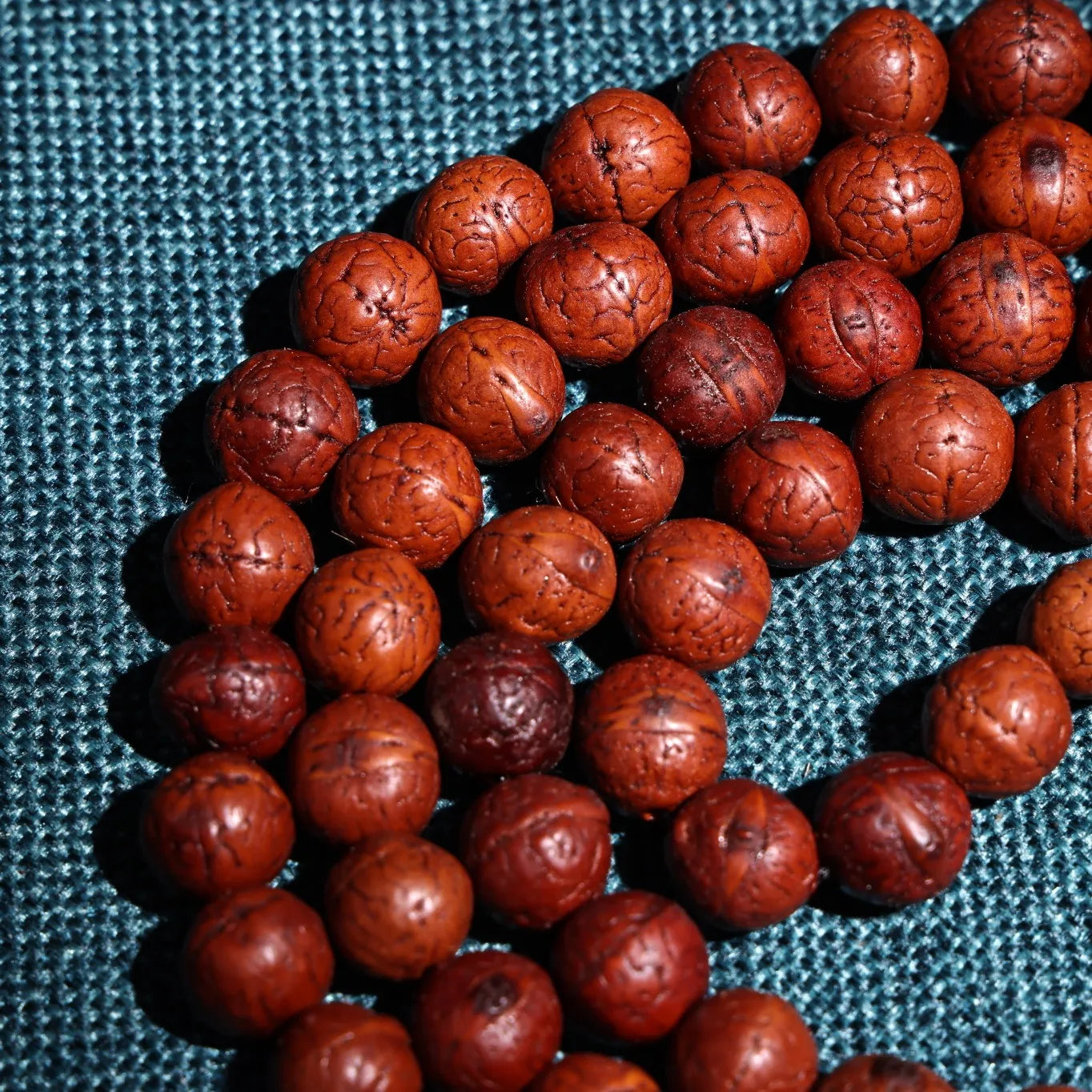 28"Tibetan Temple Collection Old Natural Phoenix Eye Bodhi Ball 108 Buddha Beads Necklace Pendant Amulet Town house Exorcism