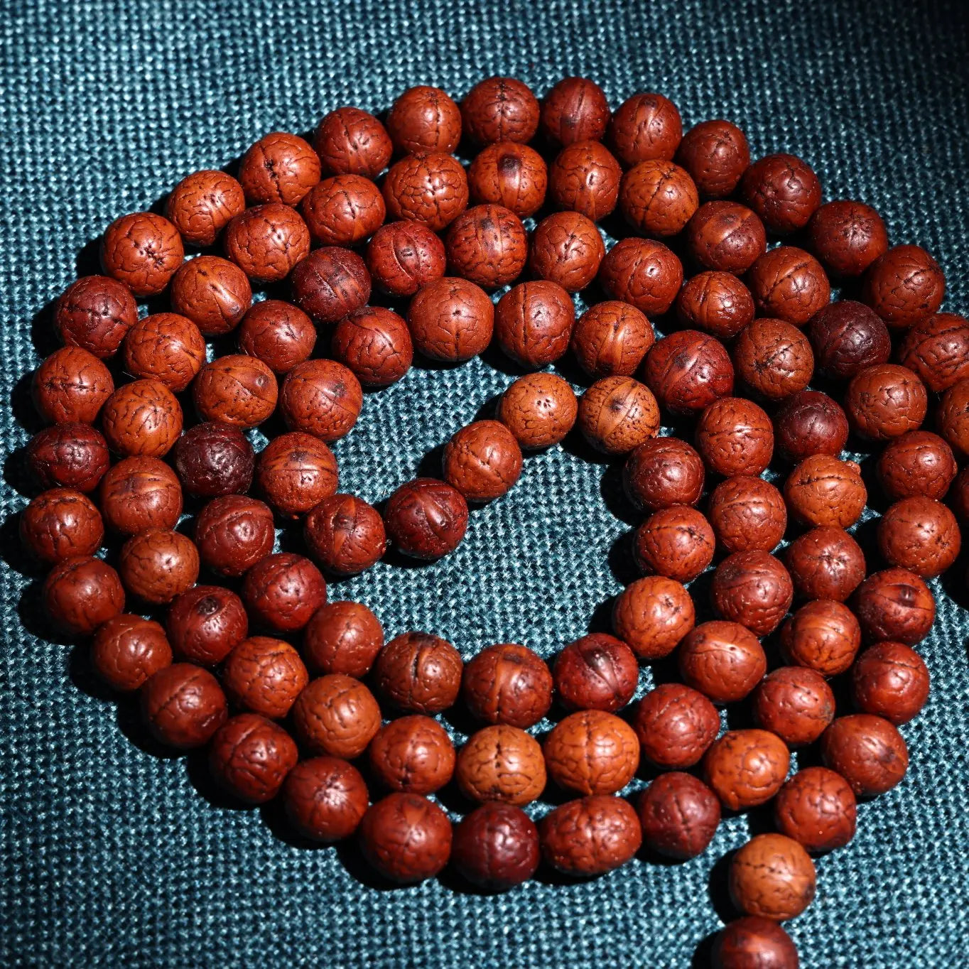 28"Tibetan Temple Collection Old Natural Phoenix Eye Bodhi Ball 108 Buddha Beads Necklace Pendant Amulet Town house Exorcism