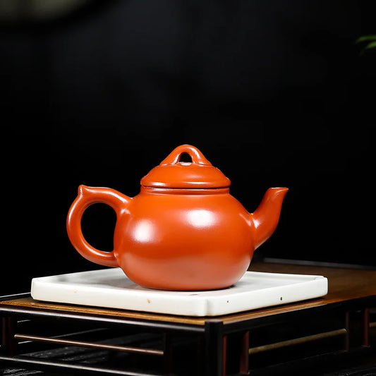 280ML Yixing Purple Clay Teapot Handcraft Tea Pot Pure Raw Ore Handmade Traditional Dahongpao Teaware High Quality Filter Kettle