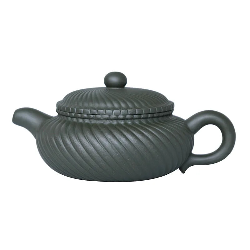 280cc China Yixing Purple Clay Teapot Pure Handmade Teaware Set Household Teapot Trivets Tableware Set Kitchen Kunggu Teaports