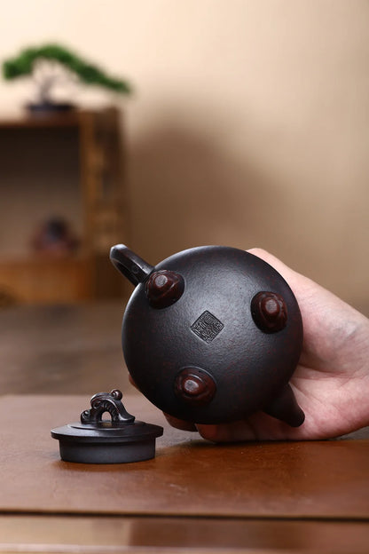 280cc Yixing Handmade Purple Clay Teapot Hand Painted TeaSet Cup Drinking Utensil Kettle Tea Ceremony Gifts