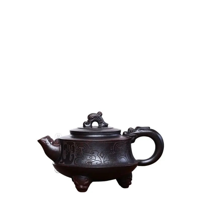 280cc Yixing Handmade Purple Clay Teapot Hand Painted TeaSet Cup Drinking Utensil Kettle Tea Ceremony Gifts