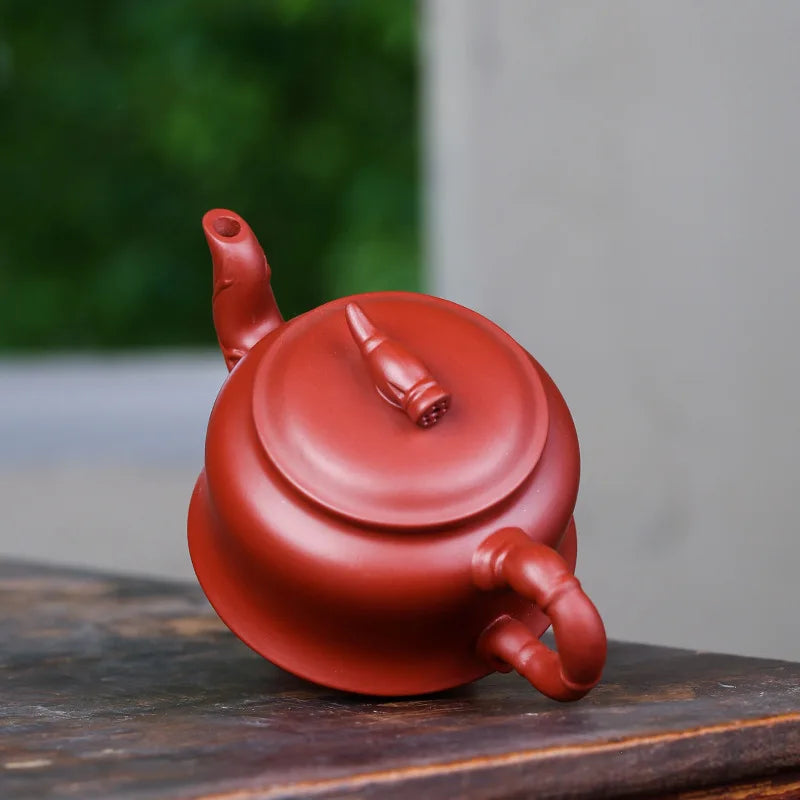 280cc Yixing clay teapot Hand made Tea Pot Original Ore Red Nafo Stone Ladle Chinese Tea Pot Kung Fu Tea Set