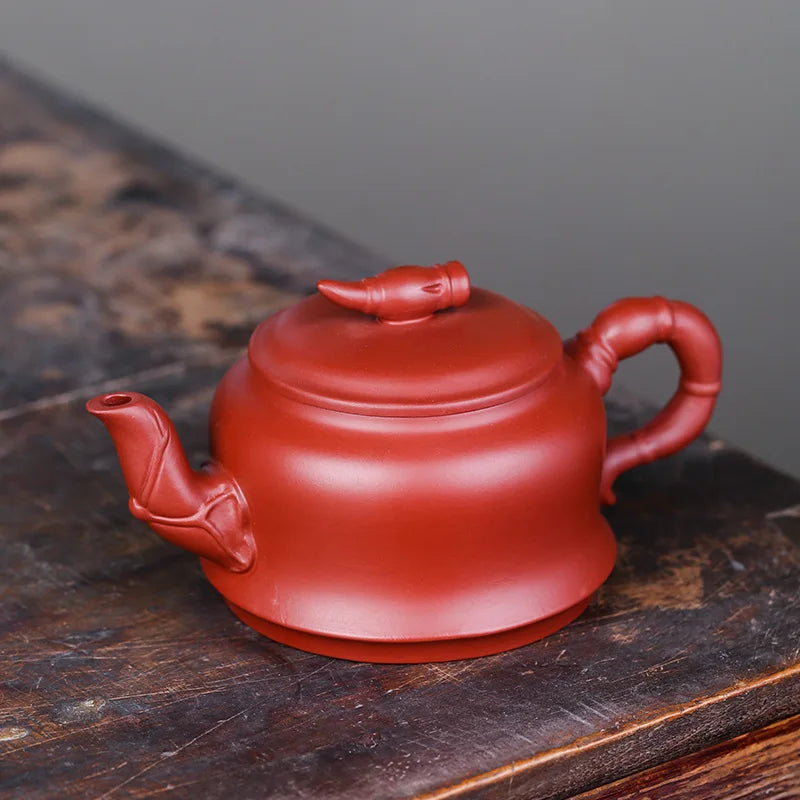 280cc Yixing clay teapot Hand made Tea Pot Original Ore Red Nafo Stone Ladle Chinese Tea Pot Kung Fu Tea Set
