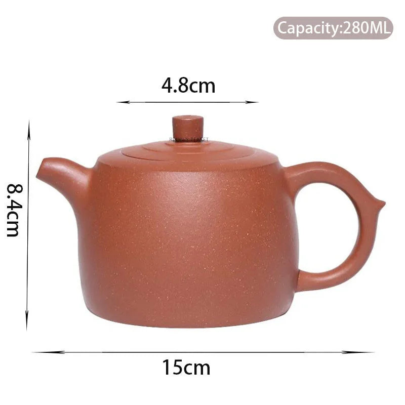 280ml Authentic Yixing Purple Clay Teapots Famous Artists Handmade Large Capacity Tea Pot Kettle Chinese Zisha Tea Set Teaware