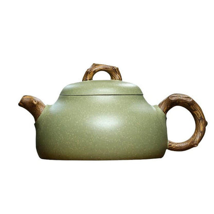 280ml Authentic Yixing Purple Clay Teapots Famous Artists Handmade Tea Pot Raw Ore Bean Green Sand Kettle Chinese Zisha Tea Set