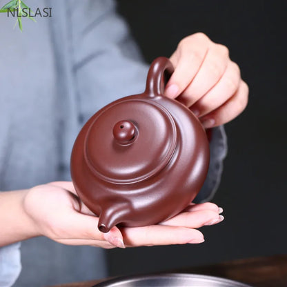 280ml Boutique Yixing Purple Clay Tea Pot Antique Zhu Mud Filter Teapot Handmade Beauty Tea Infuser Customized Tea Set Gifts