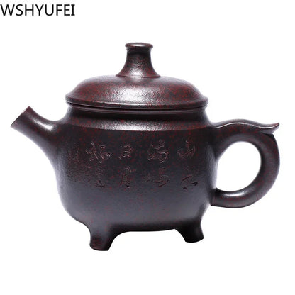 280ml Chinese Retro Yixing Firewood Kiln Change Tea Pot Purple Clay Filter Teapots Handmade Tea Set Beauty Kettle Customized