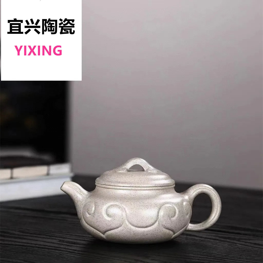 280ml Chinese Yixing High-end Purple Clay Teapots Mud-painted Peony Tea Pot Beauty Kettle Famous Handmade Zisha Tea Set