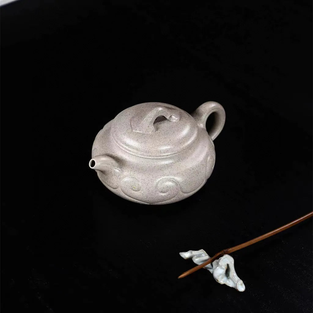 280ml Chinese Yixing High-end Purple Clay Teapots Mud-painted Peony Tea Pot Beauty Kettle Famous Handmade Zisha Tea Set