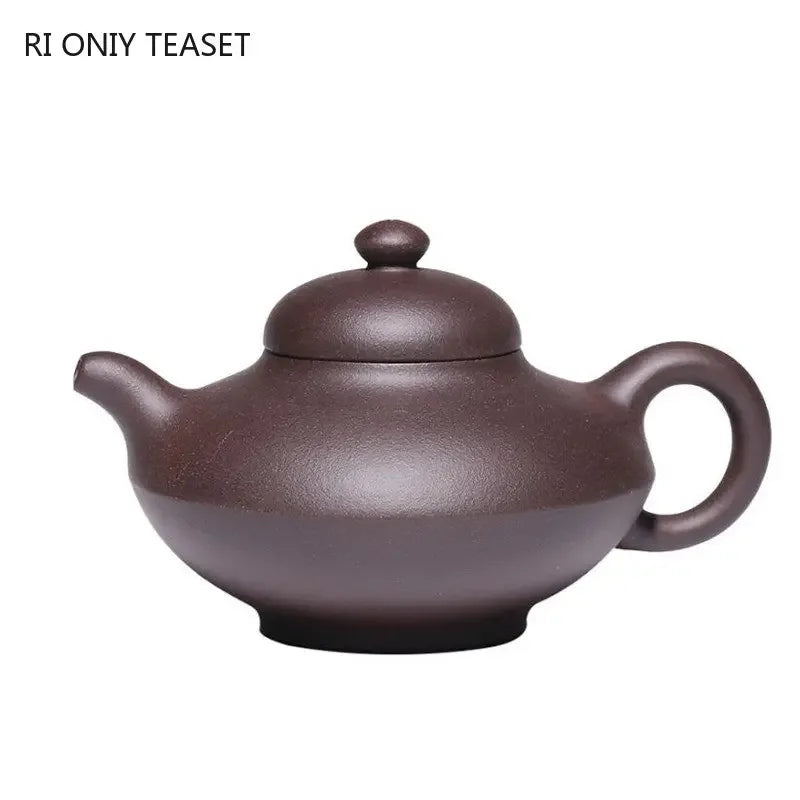 280ml Chinese Yixing Large Capacity Purple Clay Teapots Famous Handmade Tea Pot Raw Ore Purple Mud Kettle High-end Zisha Tea Set