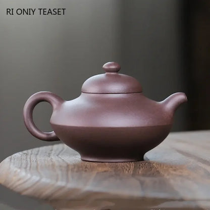 280ml Chinese Yixing Large Capacity Purple Clay Teapots Famous Handmade Tea Pot Raw Ore Purple Mud Kettle High-end Zisha Tea Set