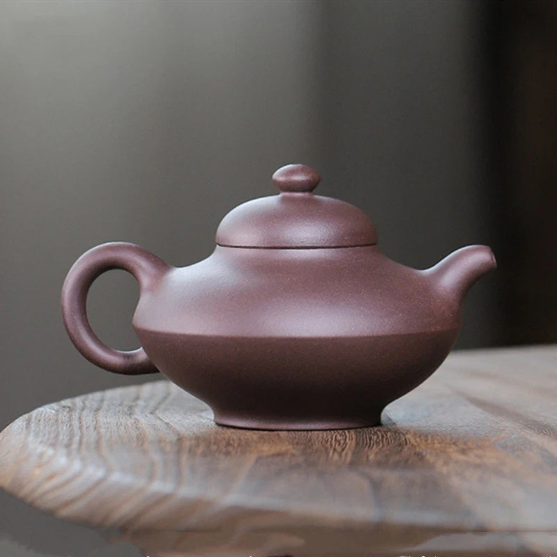 280ml Chinese Yixing Large Capacity Purple Clay Teapots Famous Handmade Tea Pot Raw Ore Purple Mud Kettle High-end Zisha Tea Set