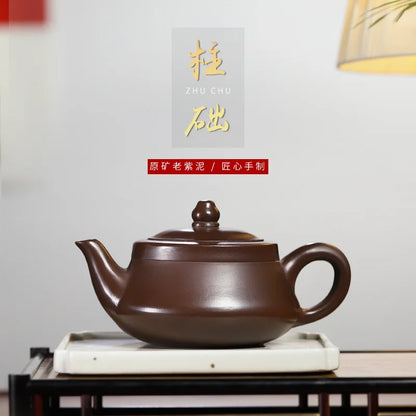 280ml Chinese Yixing Purple Clay Tea Pot Home Dahongpao Customized Teaware Handmade Xishi Teapot Kettle Tea Ceremony