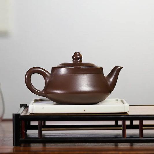 280ml Chinese Yixing Purple Clay Tea Pot Home Dahongpao Customized Teaware Handmade Xishi Teapot Kettle Tea Ceremony