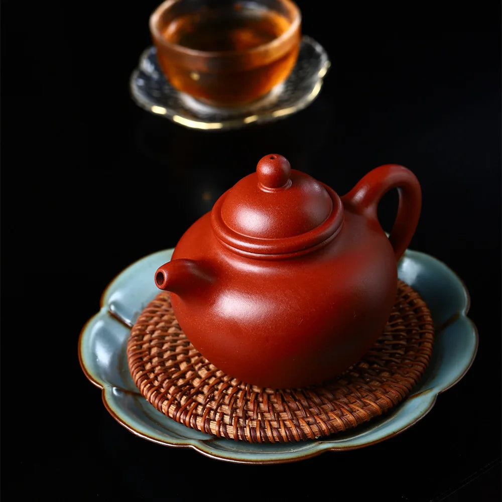 280ml Chinese Yixing Purple Clay Teapot Raw Ore Section Mud Home Tea Pot Zisha Kettle Handmade Tea  Set