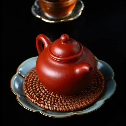 280ml Chinese Yixing Purple Clay Teapot Raw Ore Section Mud Home Tea Pot Zisha Kettle Handmade Tea  Set